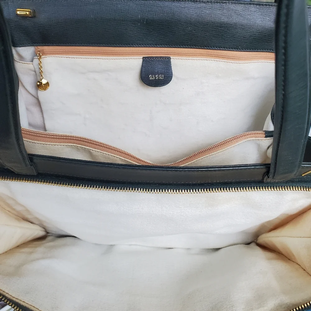 Gucci Structured Green Leather Bag - Picture 14 of 17